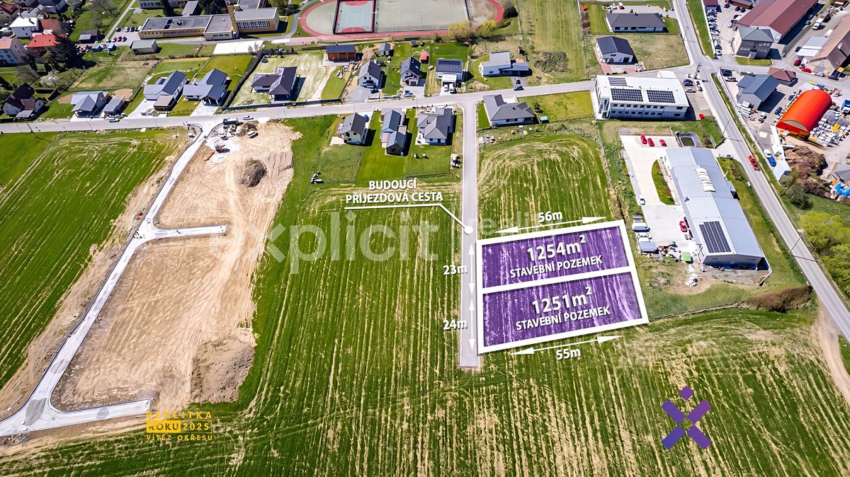 Prodej stavebního pozemku 2505 m²