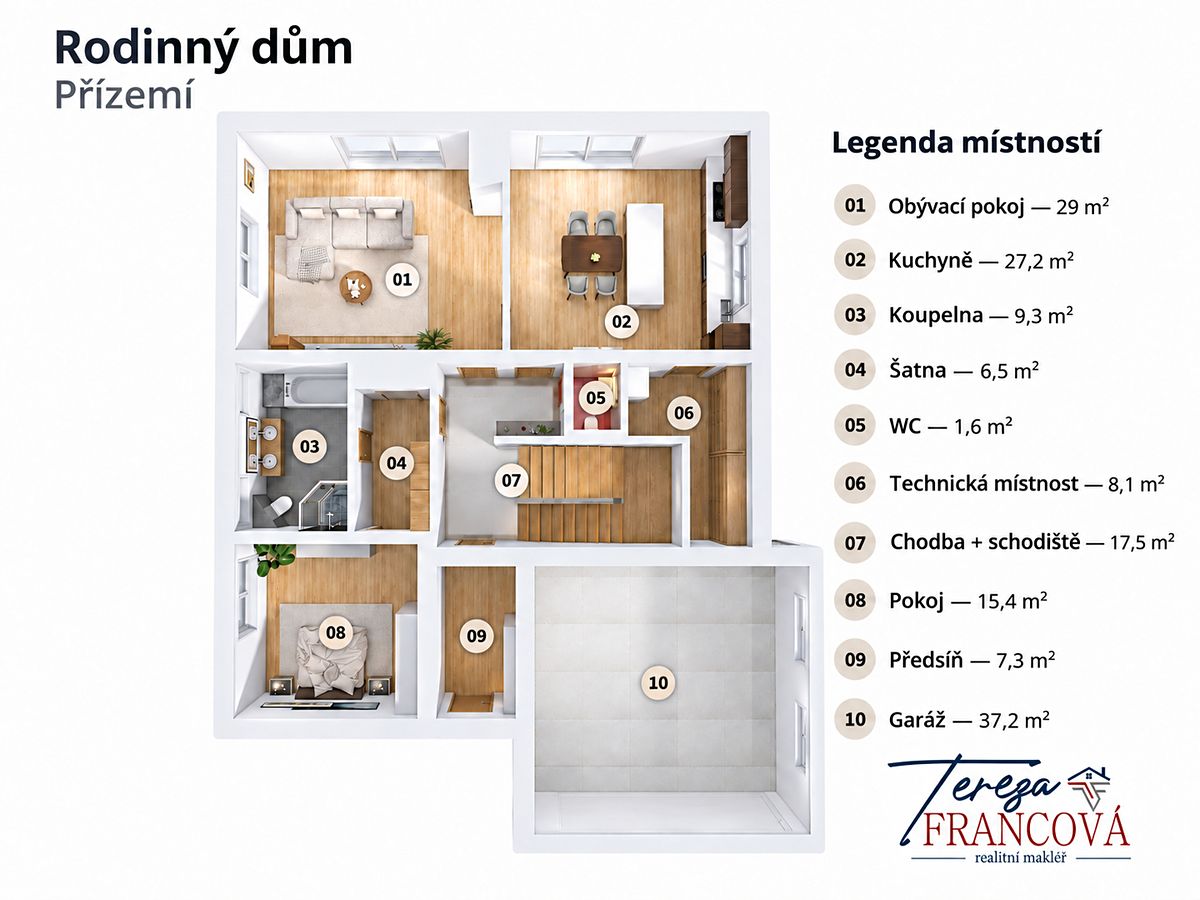 Prodej rodinného domu 267 m², pozemek 235 m² – fotografie 4