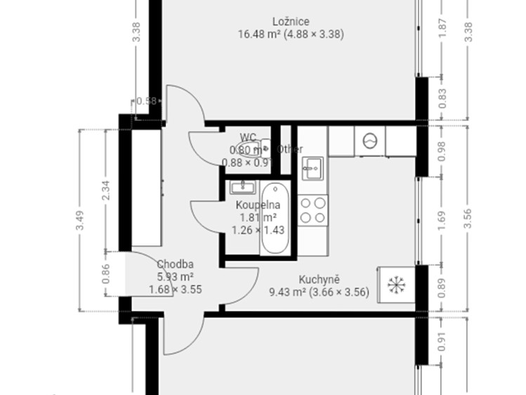 Квартира 2+1 на продаж, 52 м² (19 з 19)