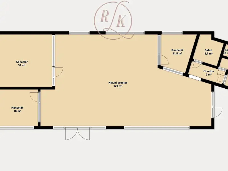 Pronájem obchodního prostoru 198 m², Brno – náhled fotky 2