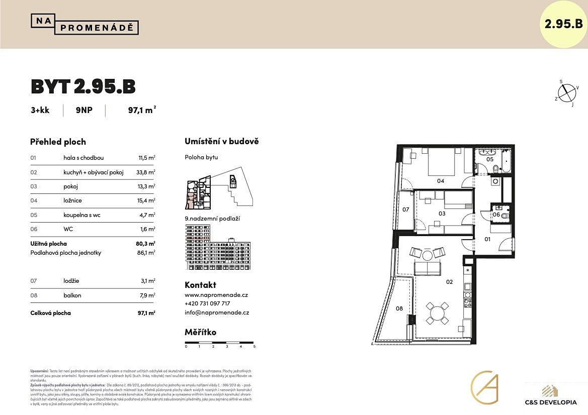 Prodej bytu 3+kk 80 m² – fotografie 4