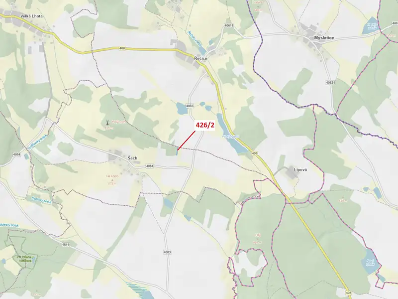 Dražba lesa 592 m², Volfířov – náhled fotky 1