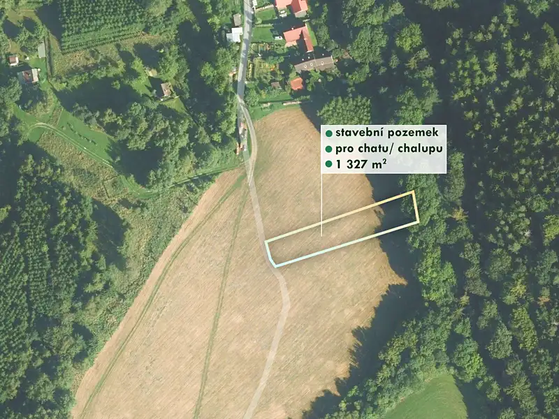 Prodej stavebního pozemku 1327 m², Městečko Trnávka – náhled fotky 1