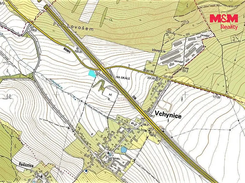 Prodej pole 1022 m², Vchynice – náhled fotky 2