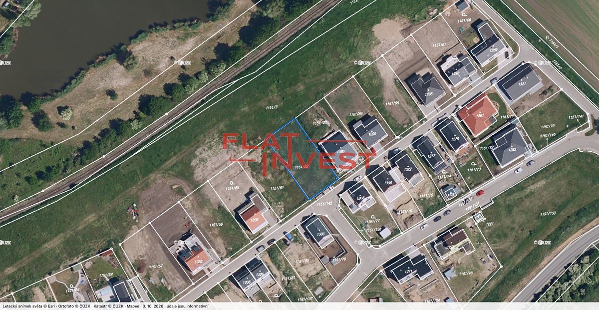 Prodej stavebního pozemku 837 m²
