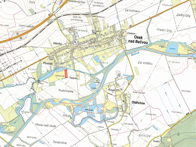 Prodej pole 8079 m², Osek nad Bečvou – náhled fotky 2