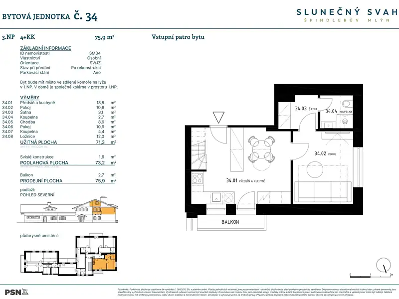 Prodej bytu 4+kk 71 m², Špindlerův Mlýn – náhled fotky 2