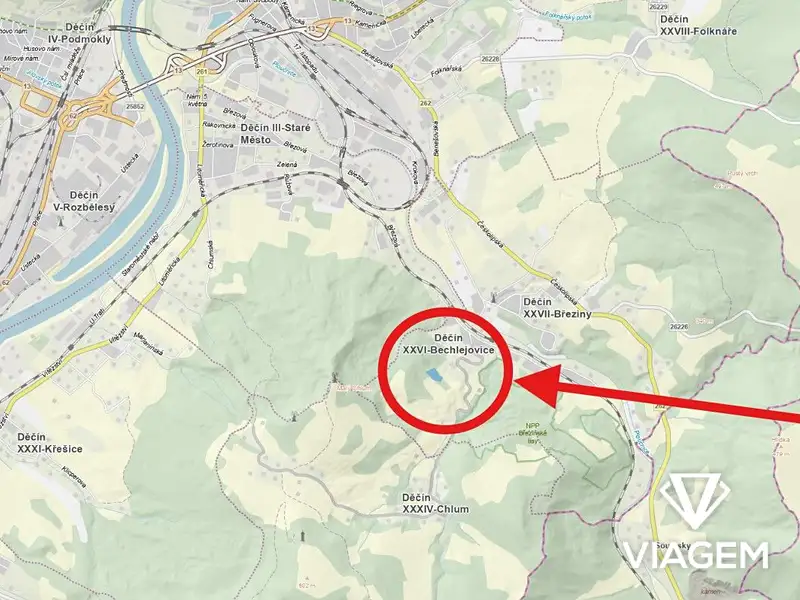 Prodej lesa 4439 m², Děčín – náhled fotky 2
