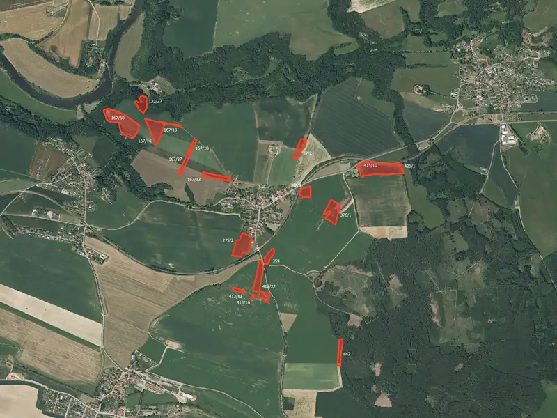 Prodej pole 57153 m², Bušovice – náhled fotky 1