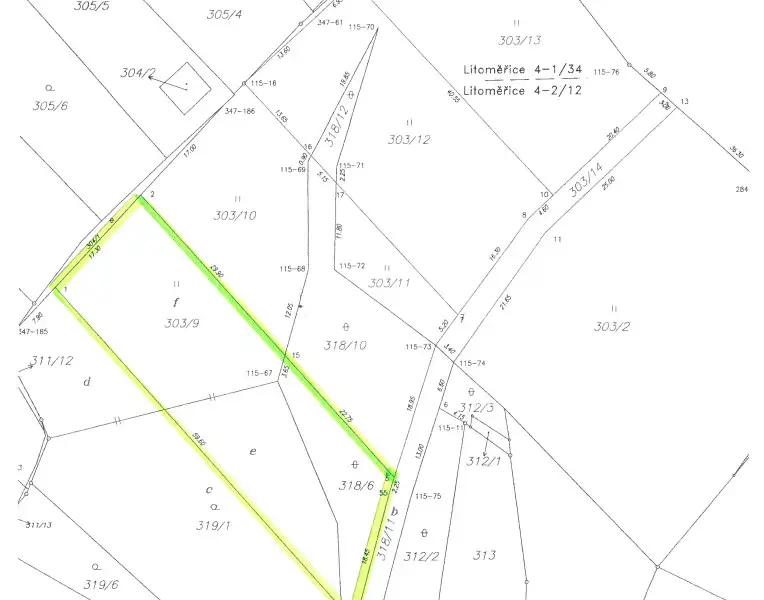 Prodej zahrady 909 m², Ústí nad Labem – náhled fotky 2