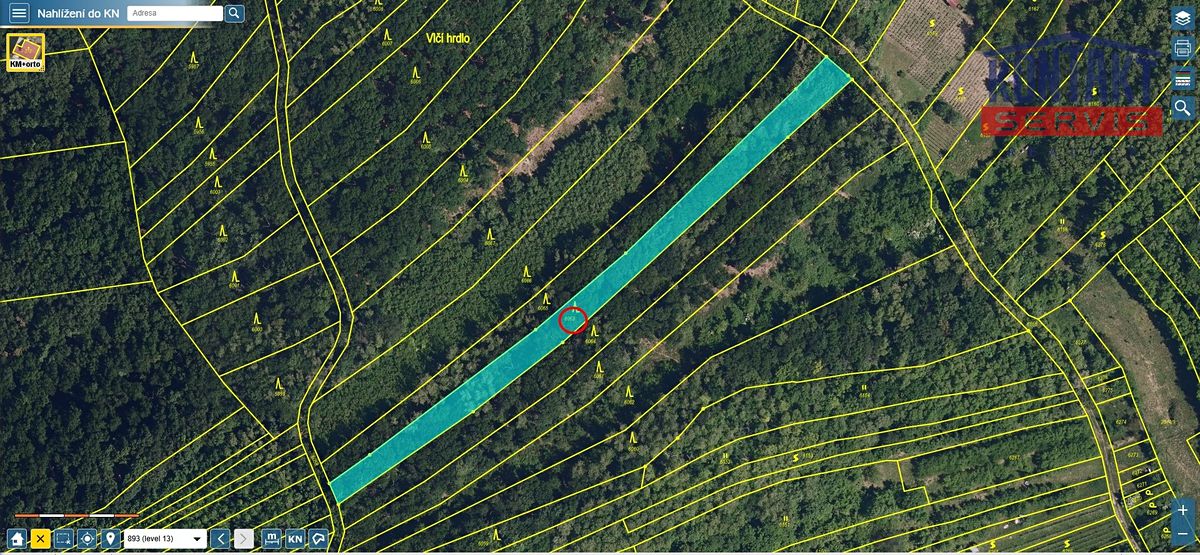 Prodej lesa 2800 m², Kobylí – fotka 1 z 3