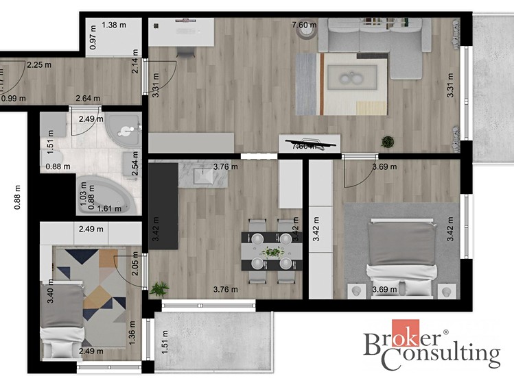Wohnung 3+1 zum Kauf, 83 m² (6 von 18)
