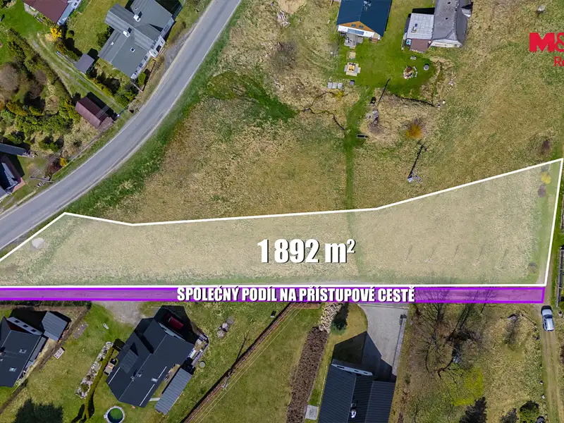Prodej stavebního pozemku 1892 m², Lučany nad Nisou – náhled fotky 2