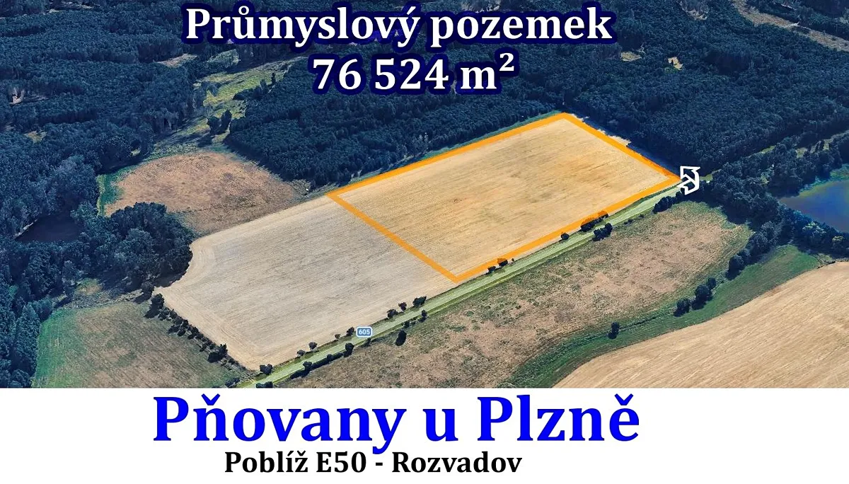 Prodej komerčního pozemku 76524 m²