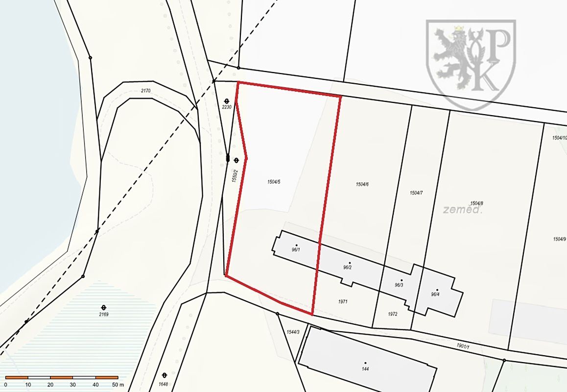 Prodej komerčního pozemku 3703 m²