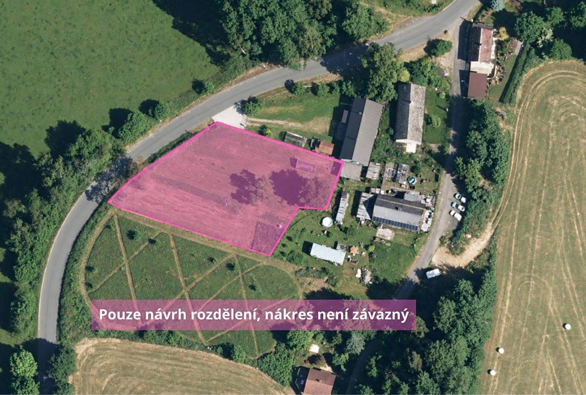 Prodej stavebního pozemku 1961 m², Hošťka – fotka 1 z 3