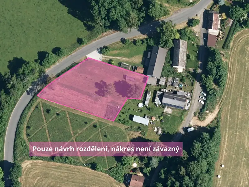 Prodej stavebního pozemku 1961 m², Hošťka – náhled fotky 1