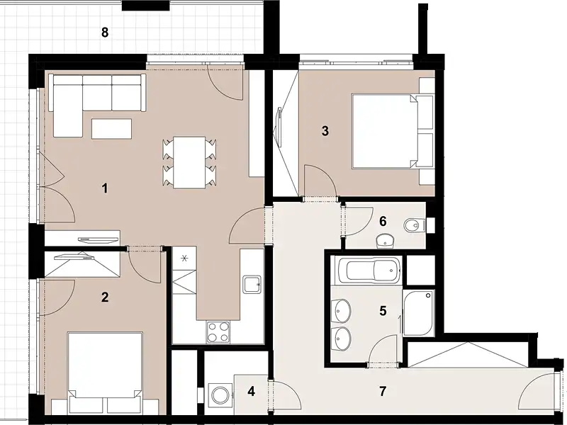 Prodej bytu 3+kk 84 m², Praha – náhled fotky 2