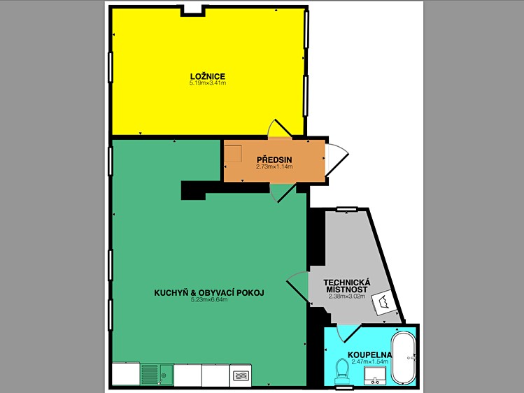 Wohnung 2+kk zur Miete, 61 m² (15 von 18)