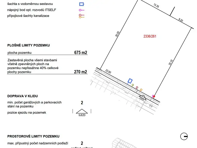 Prodej stavebního pozemku 675 m², Oslavany – náhled fotky 3