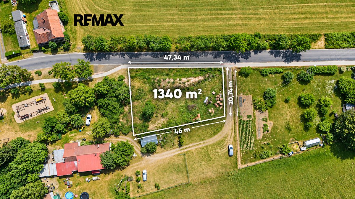 Prodej stavebního pozemku 1340 m², Žáky – fotka 1 z 3