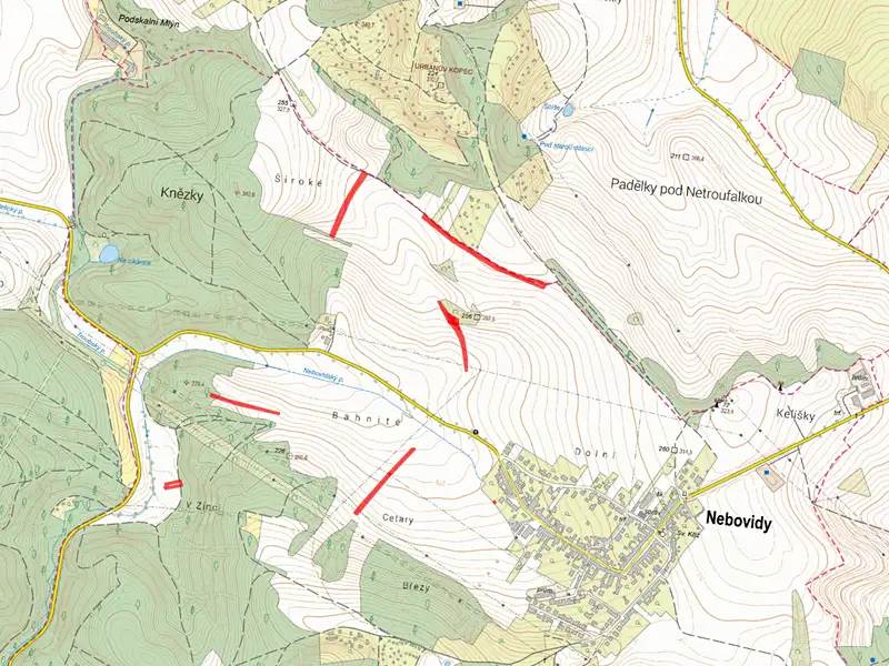 Prodej pole 6012 m², Nebovidy – náhled fotky 2