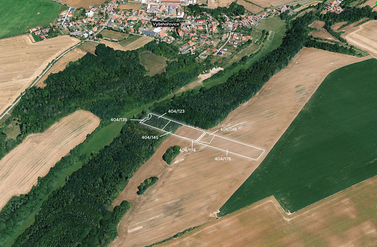 Prodej pole 19741 m², Vyšehořovice – fotka 1 z 3