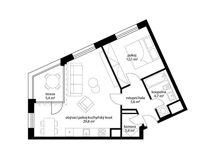 Wohnung 2+kk zur Miete, 58 m² (15 von 28)