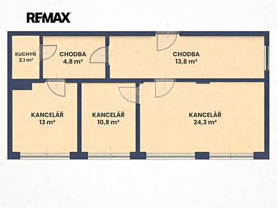 Pronájem komerčního prostoru, 66 m² (2 z 13)