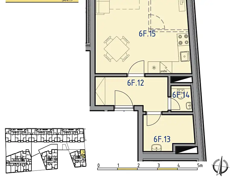 Prodej bytu 1+kk 37 m², Liberec – náhled fotky 2