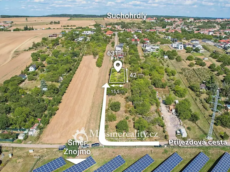 Prodej stavebního pozemku 631 m², Suchohrdly – náhled fotky 2