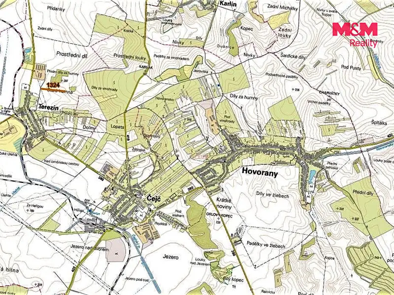 Prodej pole 250 m², Terezín – náhled fotky 2