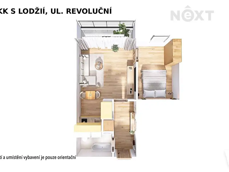 Pronájem bytu 2+kk 37 m², Šumperk – náhled fotky 3