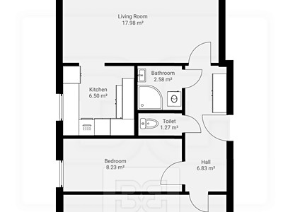 Wohnung 3+kk zur Miete, 59 m² (3 von 11)