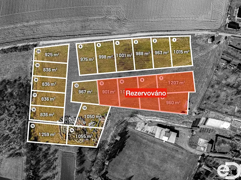 Prodej stavebního pozemku 836 m², Rožďalovice – náhled fotky 2