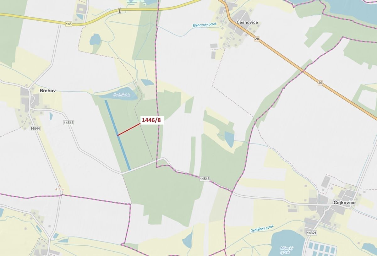 Dražba lesa 20146 m², Břehov – fotka 1 z 3