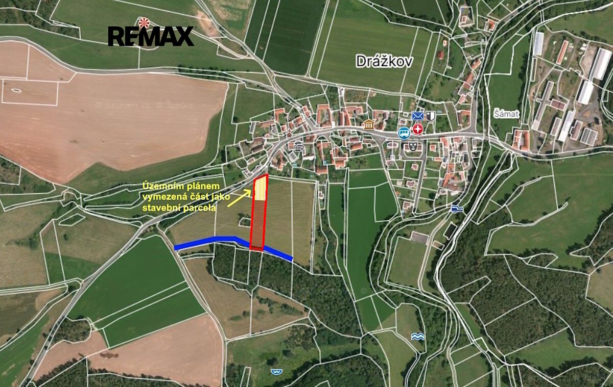 Prodej stavebního pozemku 4025 m², Svatý Jan – fotka 1 z 3
