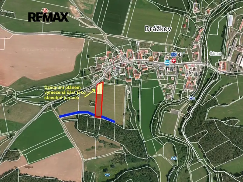 Prodej stavebního pozemku 4025 m², Svatý Jan – náhled fotky 1