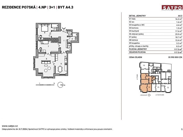 Wohnung 3+1 zum Kauf, 117 m² (18 von 18)