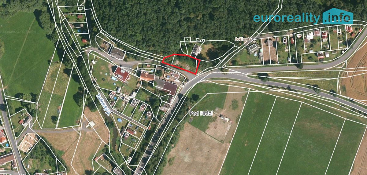 Prodej stavebního pozemku 830 m², Klatovy – fotka 1 z 3
