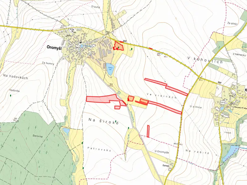 Prodej pole 73439 m², Onomyšl – náhled fotky 3