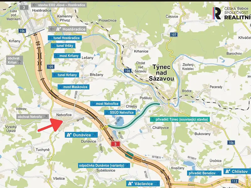 Prodej stavebního pozemku 3776 m², Netvořice – náhled fotky 2