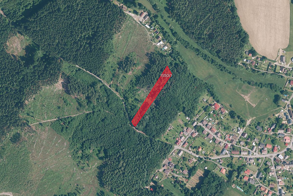Prodej lesa 5118 m², Pec – fotka 1 z 3
