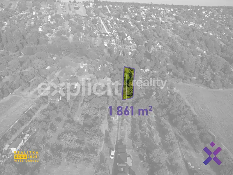 Prodej zahrady 1861 m², Uherský Brod – náhled fotky 3