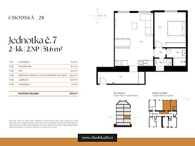 Wohnung 2+kk zum Kauf, 52 m² (3 von 23)