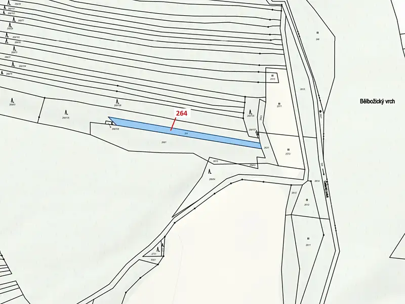 Dražba pozemku 854 m², Břežany – náhled fotky 3