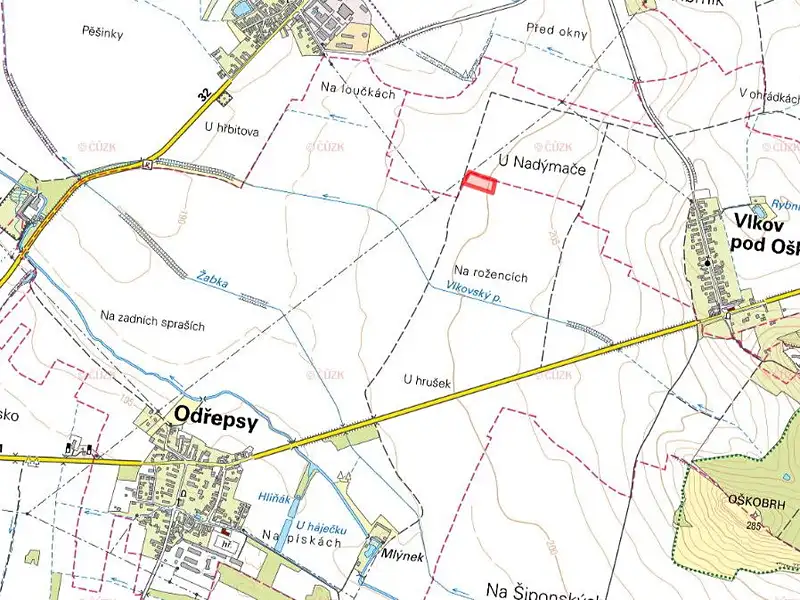 Prodej pole 7161 m², Odřepsy – náhled fotky 2