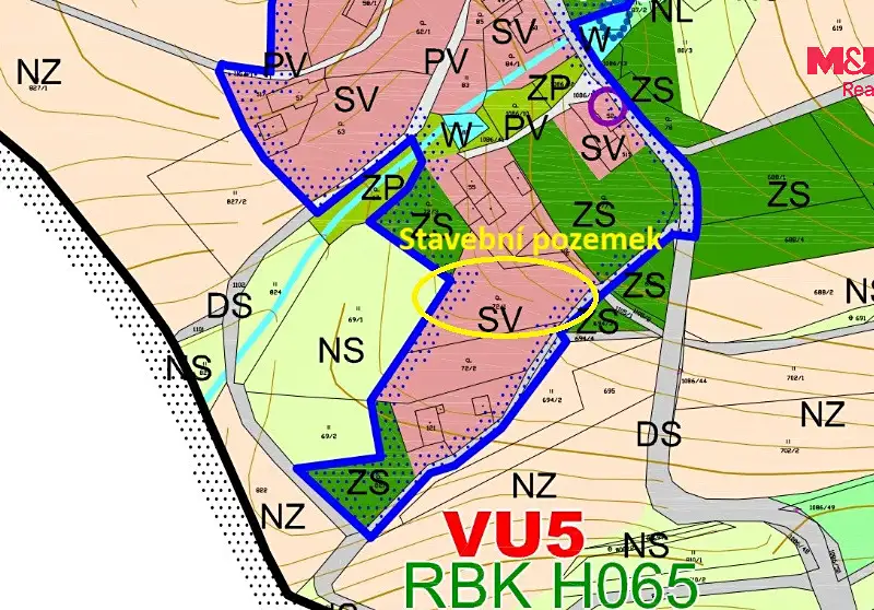 Prodej stavebního pozemku 1259 m², Dobré – náhled fotky 2