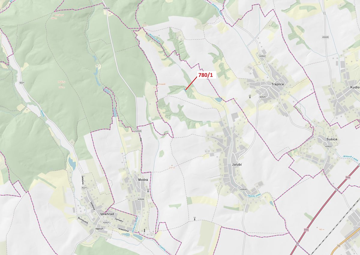 Dražba lesa 659 m², Jalubí – fotka 1 z 3