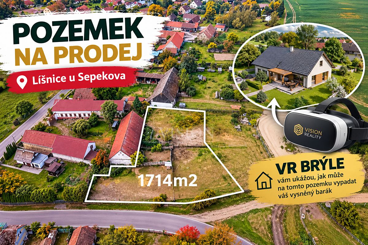 Prodej stavebního pozemku 1714 m² – fotografie 3